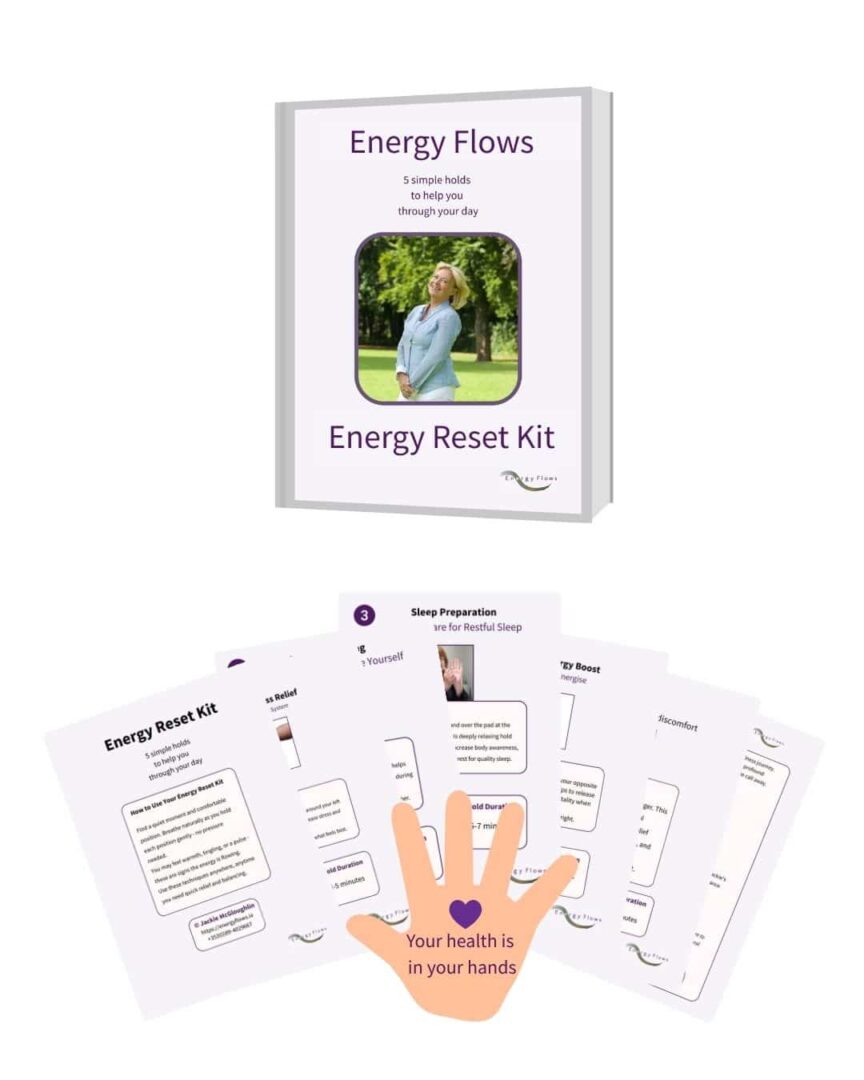 Energy Flows Energy Reset Kit cover and contents - a free downloadable guide.